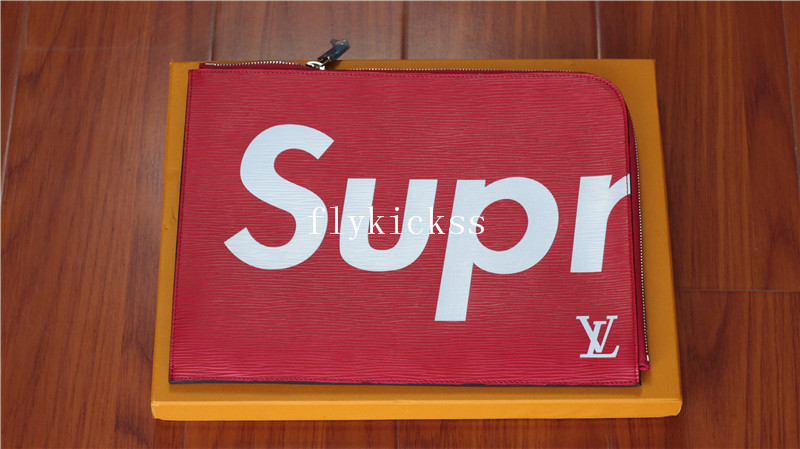 LVS Supreme Red Handbag With Original Box